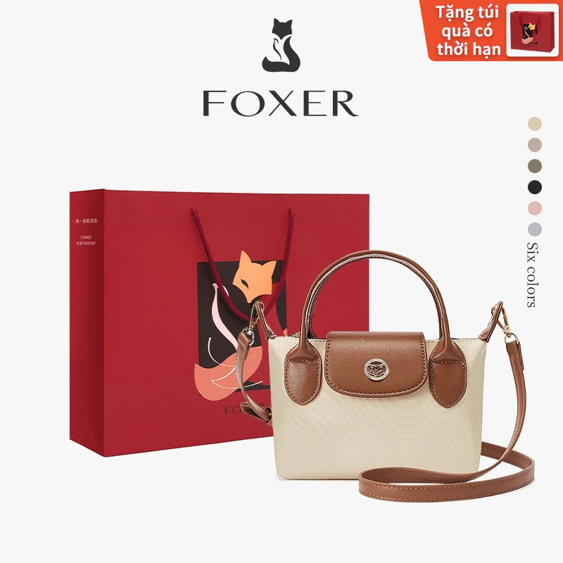 FOXER Túi Xách Nữ Thời Trang Phong Cách Hàn Quốc Túi Tiểu Dây Đeo Túi Đeo Chéo