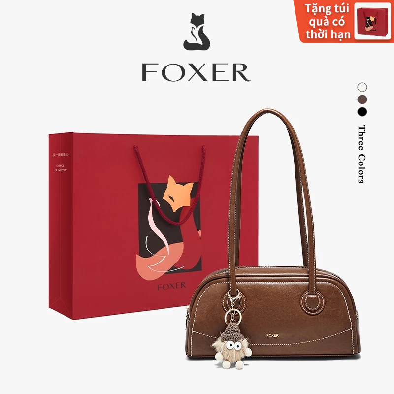 FOXER Túi Xách Nữ Dung Tích Lớn Đeo Vai Đeo Chéo Cao Cấp