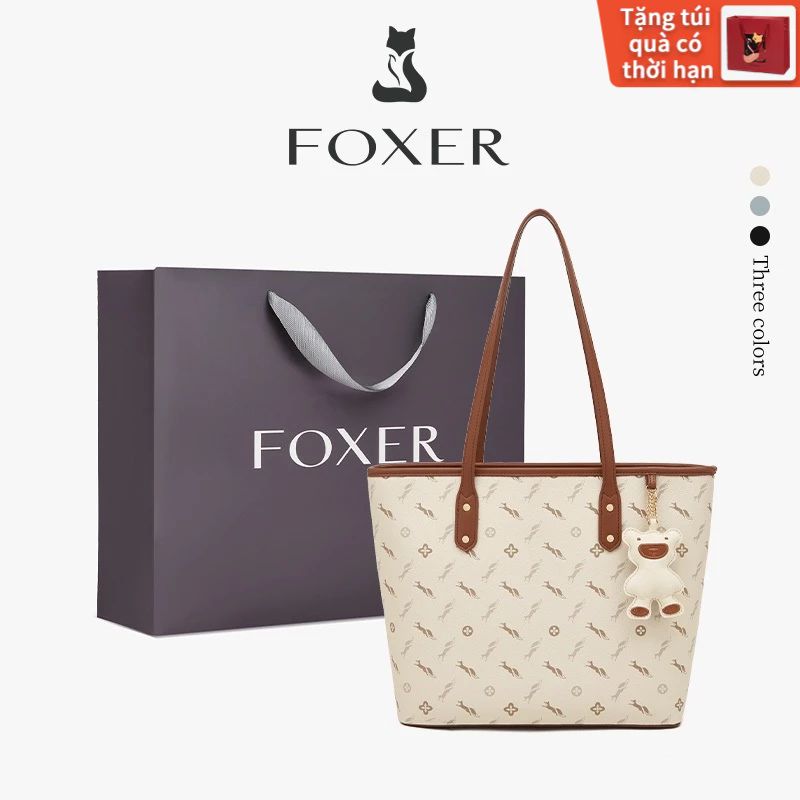 FOXER Túi Xách Nữ Dung Tích Lớn Cao Cấp Đeo Vai Đa Năng