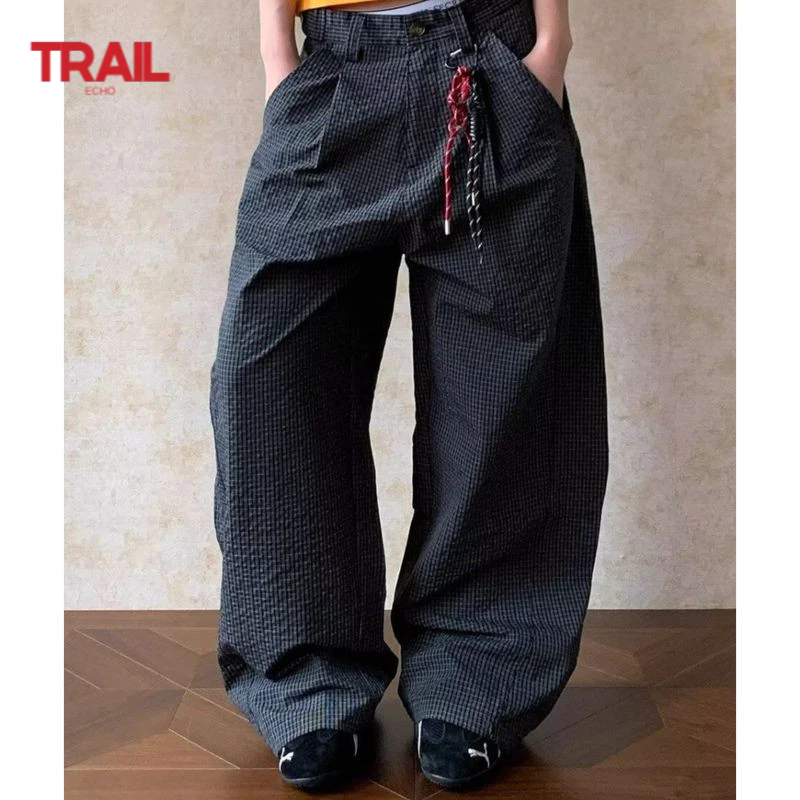 Quần nỉ ống rộng kẻ sọc rộng Trail Echo
