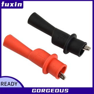 [Fuxin] 1 Cặp Kẹp Kiểm Tra Đầu Dây Kẹp Đỏ + Đen Cho T Nhiều Mét