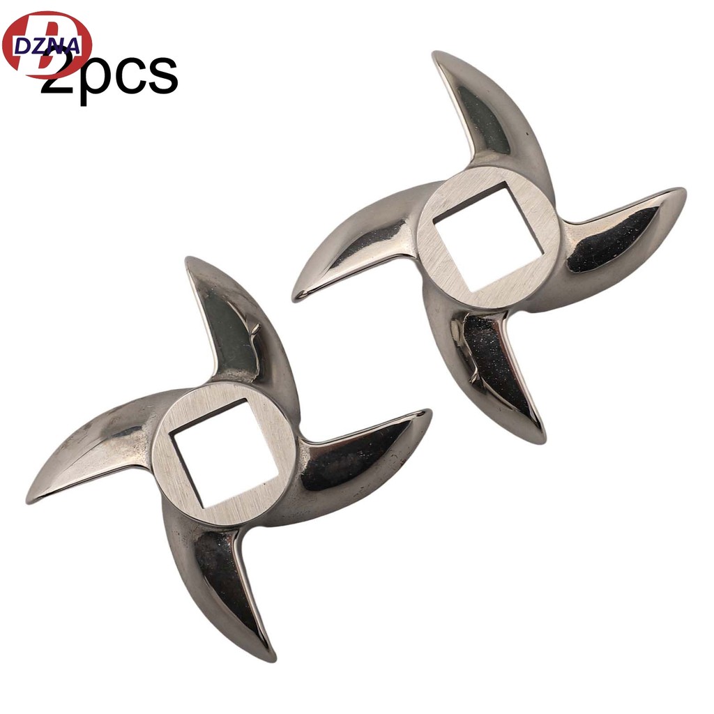 【DZNA】2 PCS Size #12 Meat Grinder Cutter Blade for Electric or Manual Metal