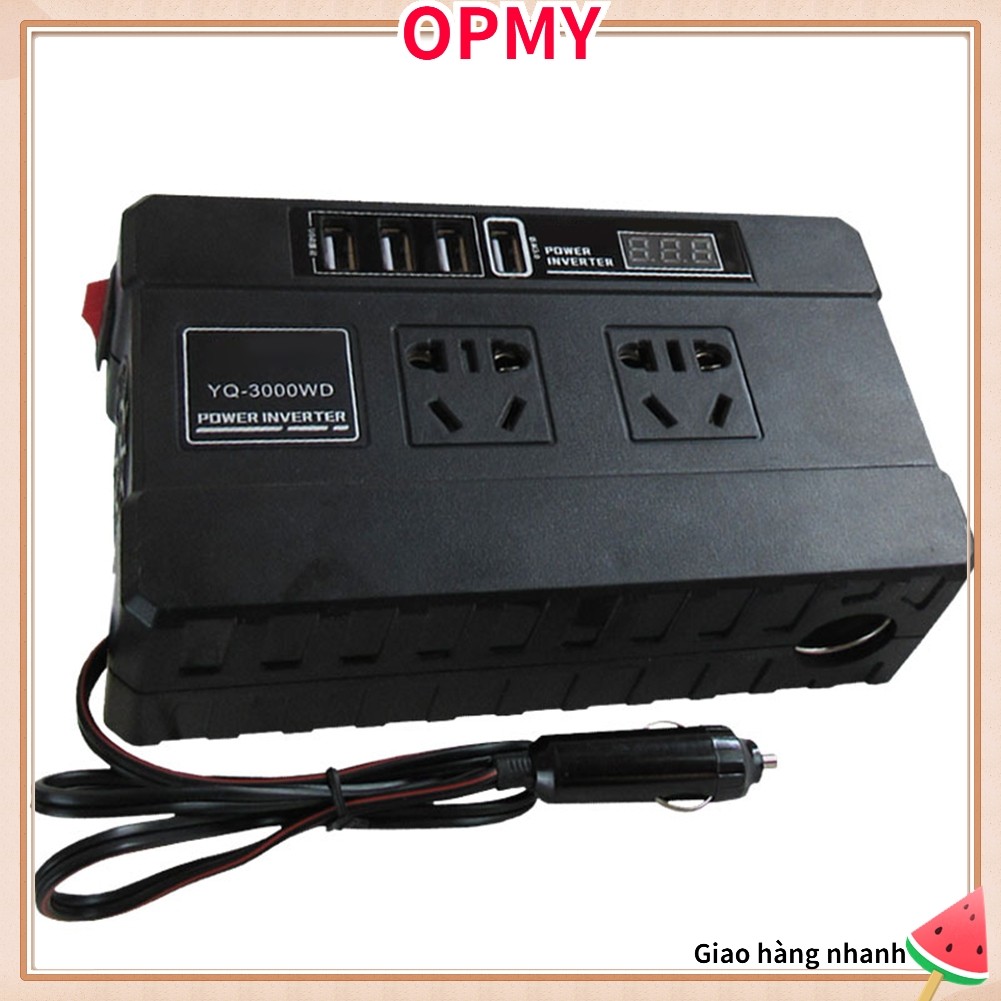 【OPMY Fast】Car Inverter Power Adapter DC 12V/24V to AC 220V Converter Power Converter