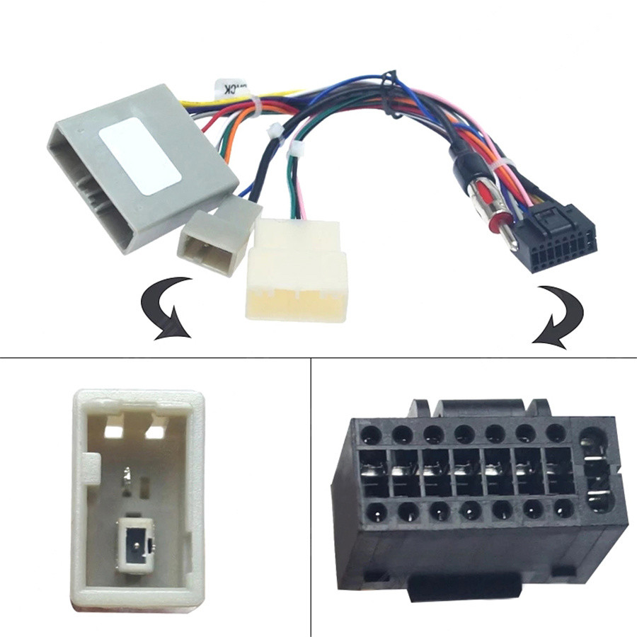 Đầu nối dây vô tuyến âm thanh nổi Android 16 chân cho Honda Civic CRV 2006-09