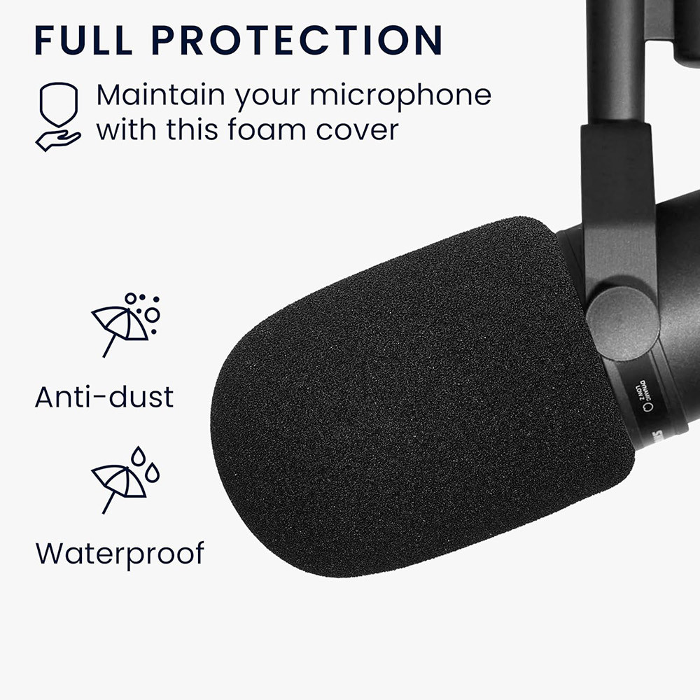 Vỏ xốp xốp kính chắn gió micro cho Shure SM7B, PGA27, SM27