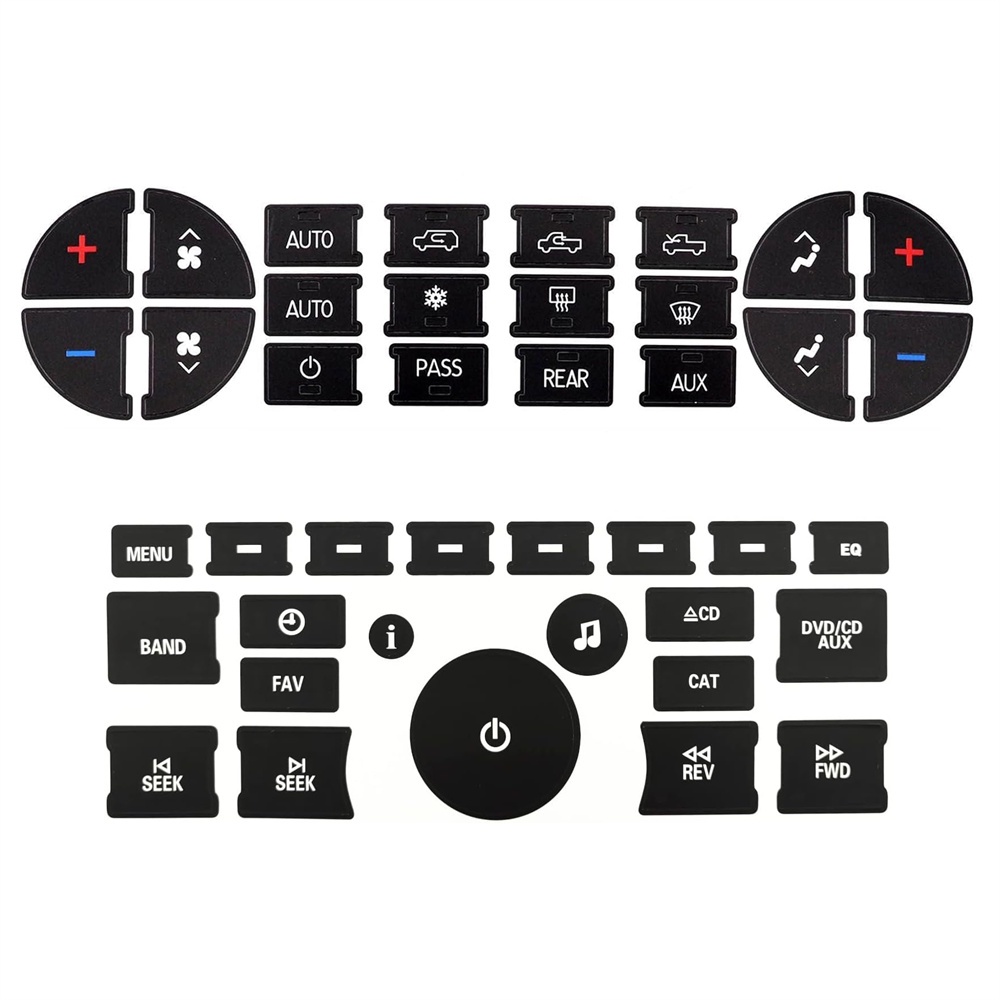 Bộ sửa chữa nút AC Dash Switch Sticker cho Chevrolet Silverado 2007-2013