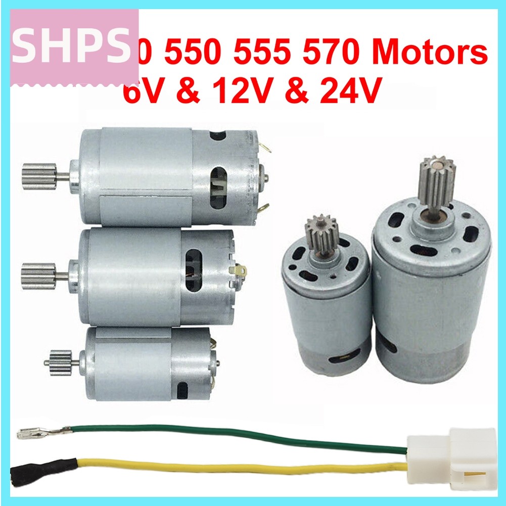 【Giao dịch nhanh】Động cơ cho xe điện trẻ em 550 RS390 RS380 12V 6V DL555 24V 10 răng cm