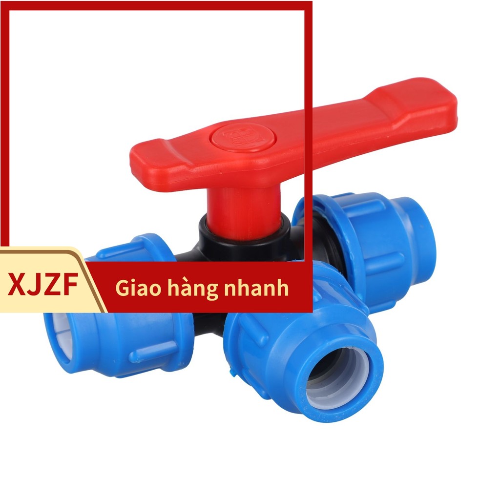 <Chất lượng tuyệt vời>PE Pipe 3-Way Ball Valve 20/25/32/40/50mm Plastic Valve Ball Valve Valve