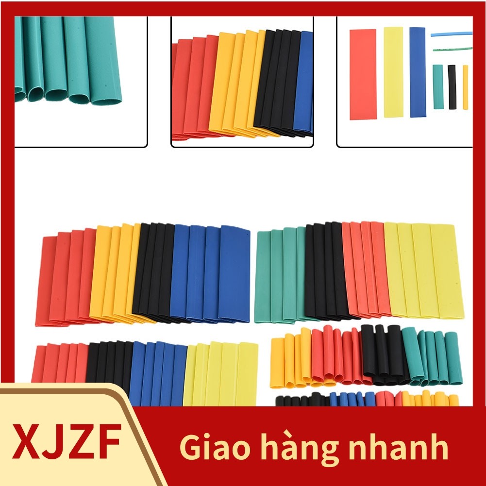 <Chất lượng tuyệt vời>328pcs Heat Shrink Tubing Insulation Shrinkable Tube 2:1 Wire Cable Sleeve Kit