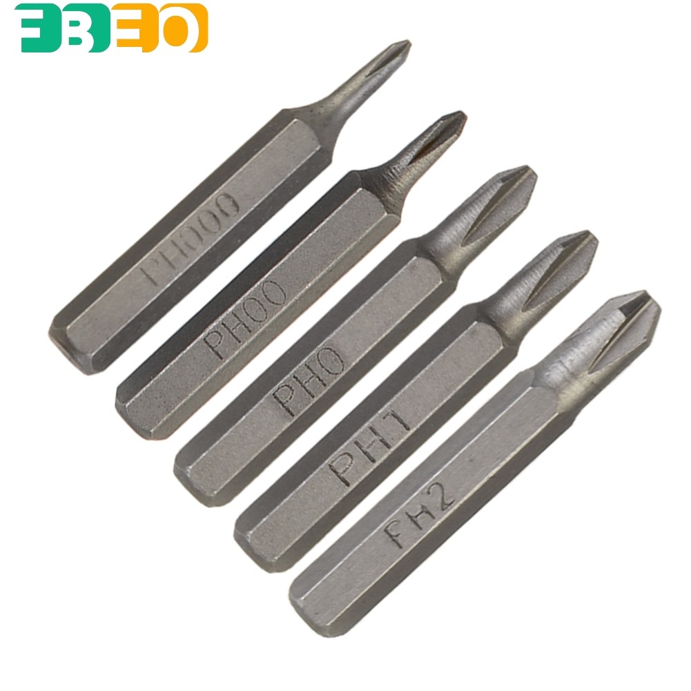 【 FEBO 】 Mũi tuốc nơ vít chéo H4 × 28mm PH0000 PH000 PH00 PH0 PH1 PH2 4mm Chuôi lục giác