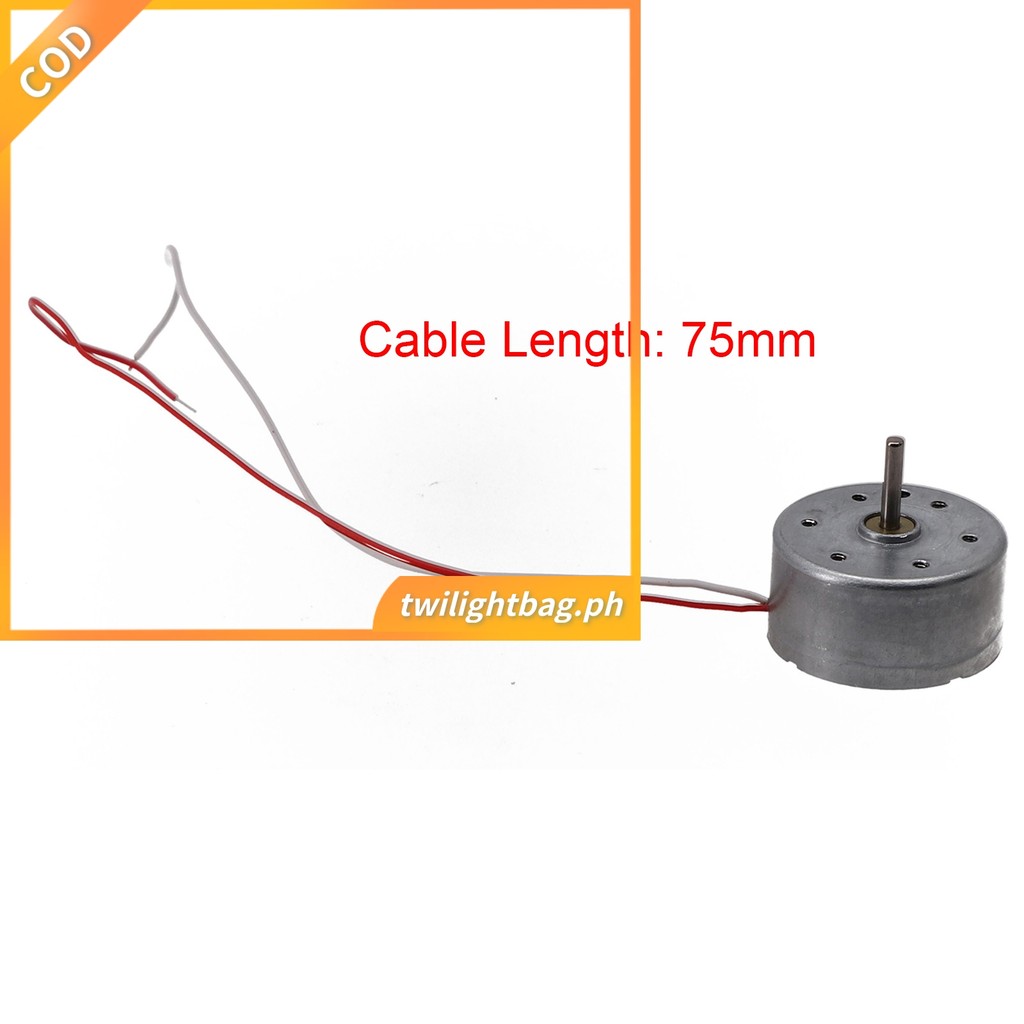 RF-300CA RC-300 DC 3V 5V 6V 10300RPM Mini 24mm Động cơ điện tròn Trục 2mm