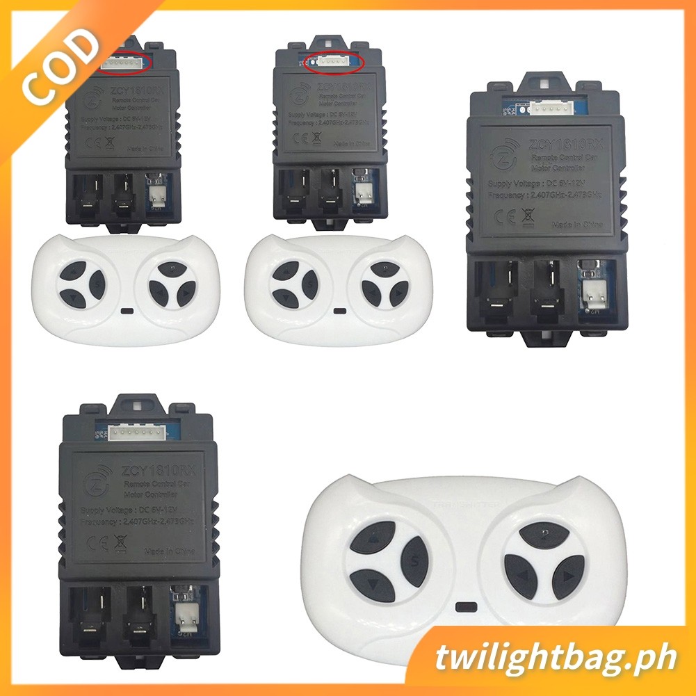 JR1810RX 6-12V Hộp Điều Khiển Cho Trẻ Em Xe Điện ZCY1810RX Thu 5 pin 7pin