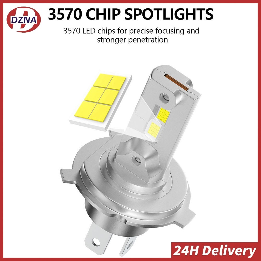 【Fast Ship】H4 LED Headlight Lamp Bulb 6000K Auto Motorcycle Headlight Bulbs Car Fog Light