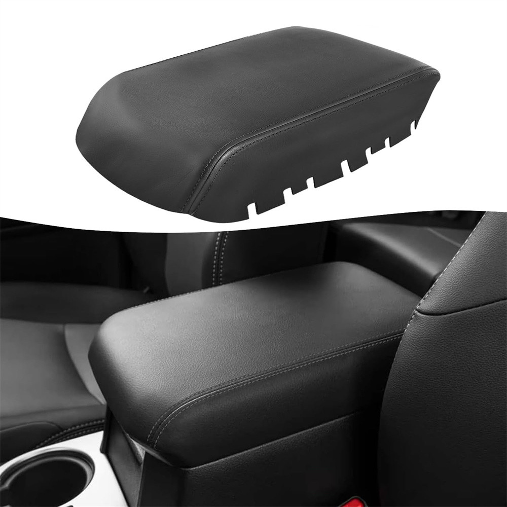 Bảng Điều Khiển Trung Tâm Nắp Tay Bao Da Viền Màu Đen Cho Xe Toyota 4Runner 2010-2023