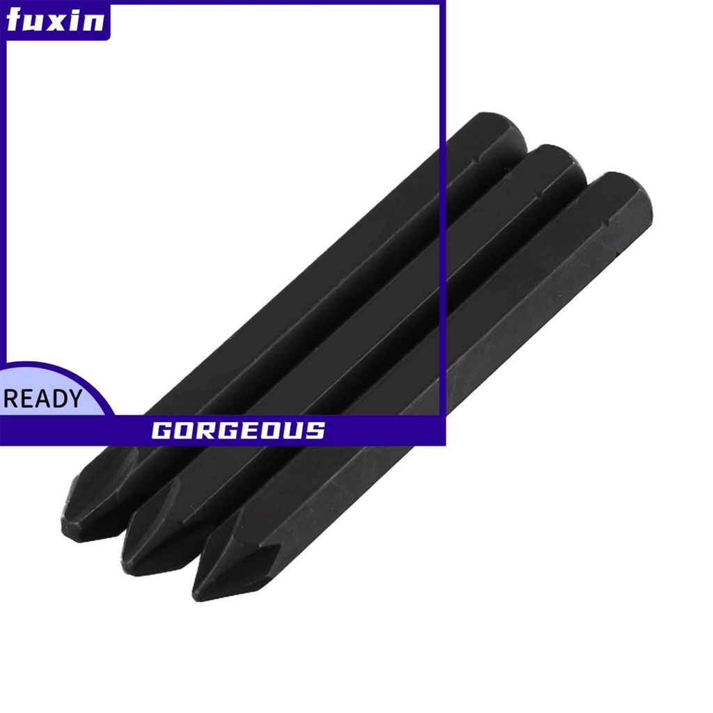 [FUXIN] 3 Bộ tuốc nơ vít điện chữ thập 80mm PH1 PH2 PH3