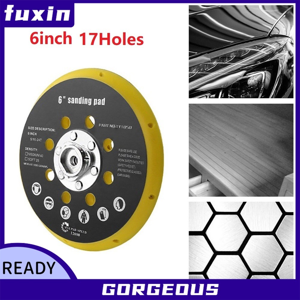 [FUXIN] Tấm lót lưng chà nhám 6 Inch 17 lỗ Tương thích với RO1 cho BO6030 BO6040