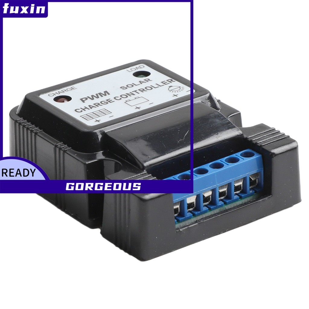 [FUXIN] Bộ điều khiển sạc bảng điều khiển năng lượng mặt trời 3 tầng 6V 12V 10A cho bộ sạc pin PWM