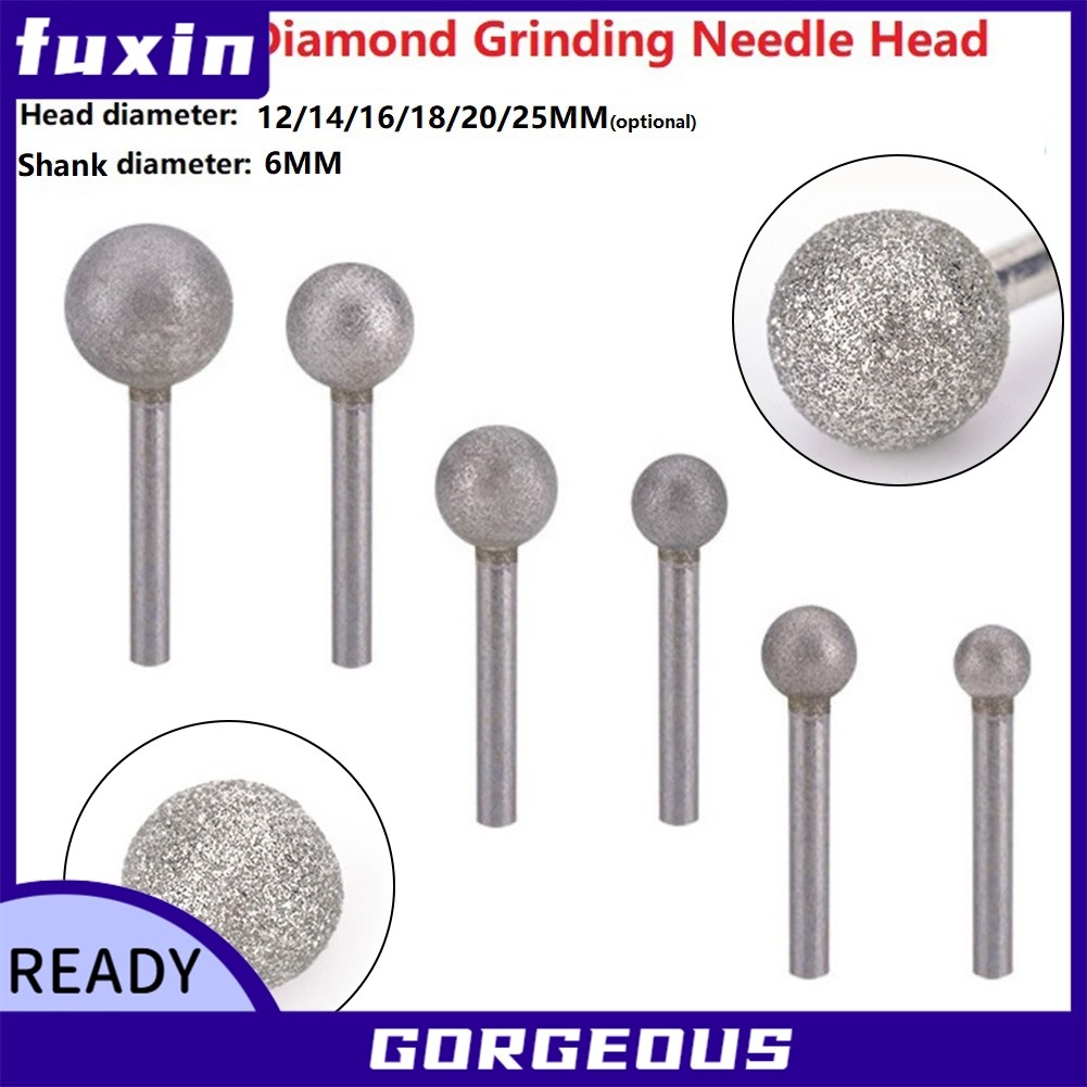 [FUXIN] Mũi mài hình cầu 6mm Mũi mài bóng tròn cho máy khoan đá