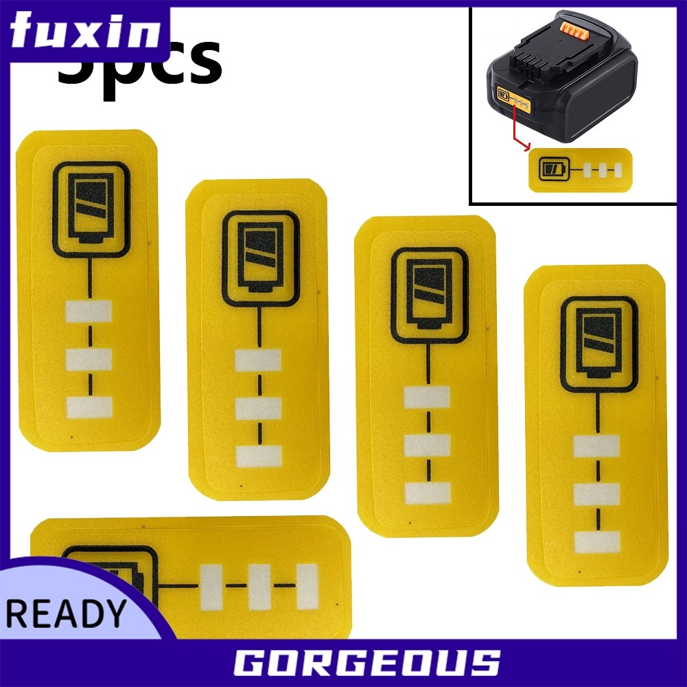 [FUXIN] 5 Nhãn dán chìa khóa dung lượng pin DCB200 cho 18V DCB140 cho DCB182