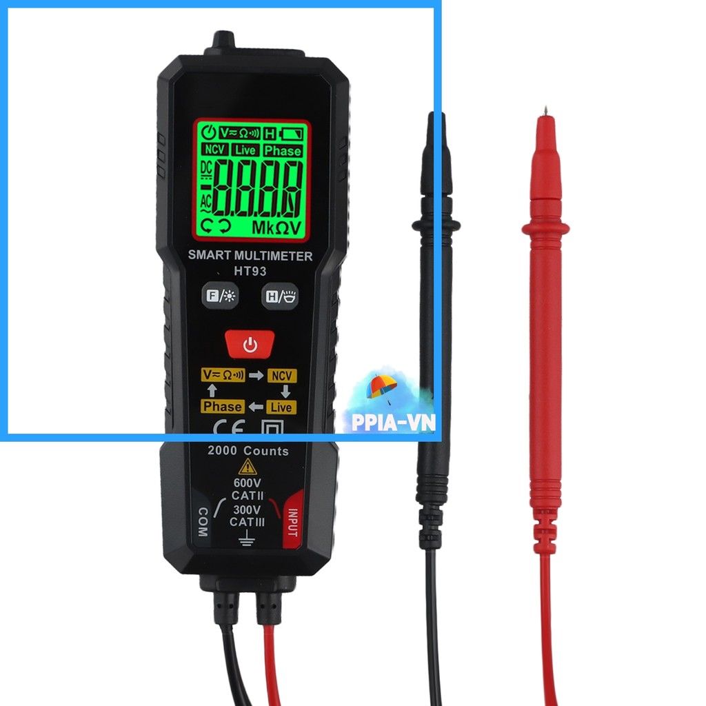 【 GIÁ GỐC 】 Đồng hồ vạn năng kỹ thuật số đa chức năng HT93 Đồng hồ vạn năng thông minh phát hiện NCV