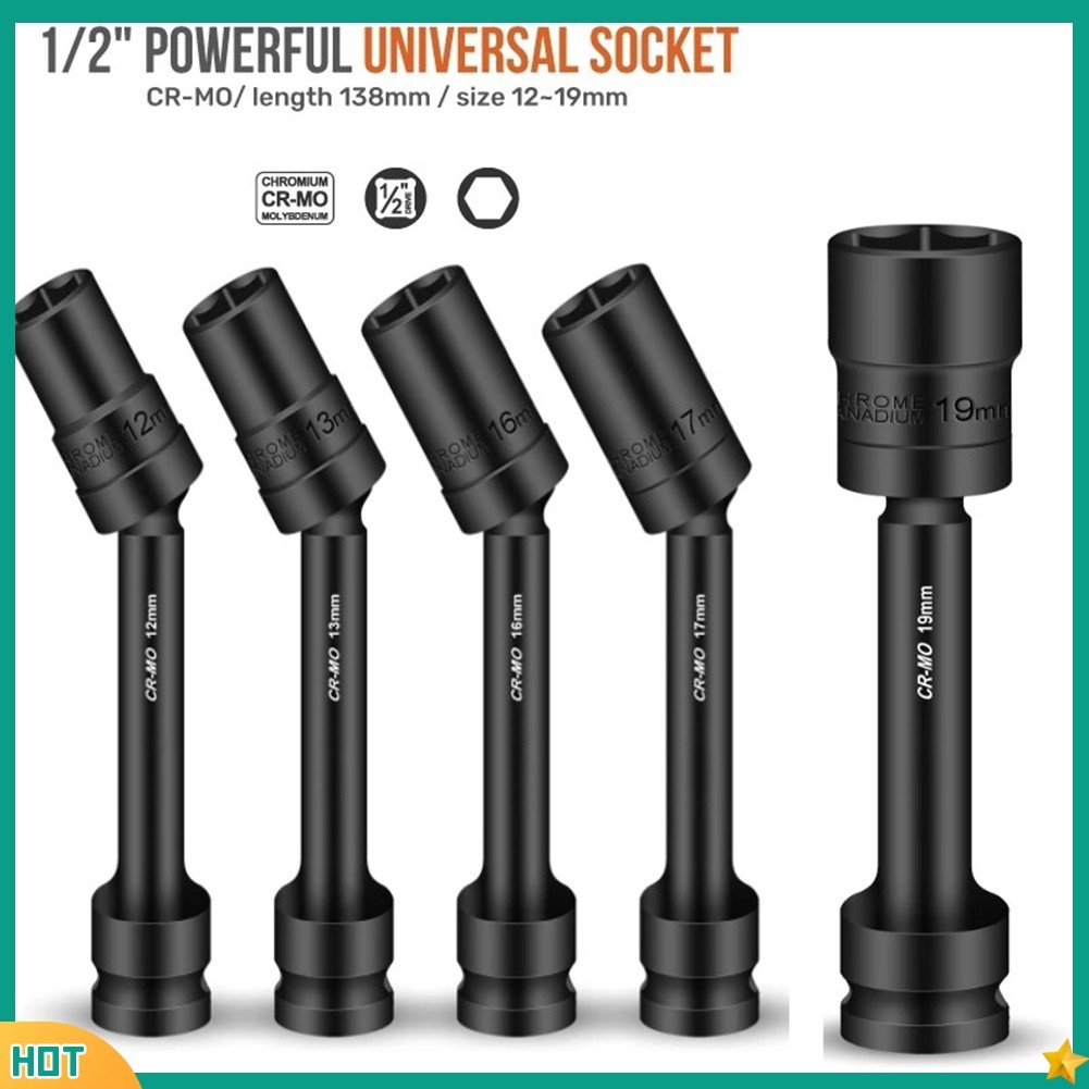 [JL] 1PV 1 / 2 Ổ cắm cờ lê lục giác Bộ chuyển đổi đầu cờ lê Bộ chuyển đổi cờ lê 12-19mm