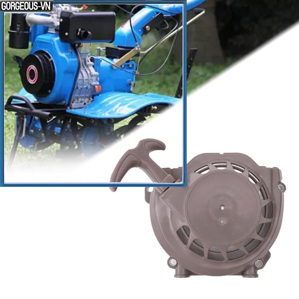 [12.17] Tấm kéo khởi động giật tương thích với máy xới đất 1E48F 48F 63cc 6300