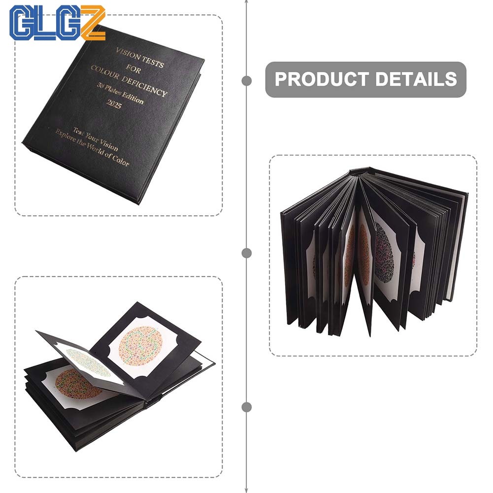 [GLGZ] 2025 Ishihara Books 38 sách kiểm tra chênh lệch màu sắc + ống kính quang học