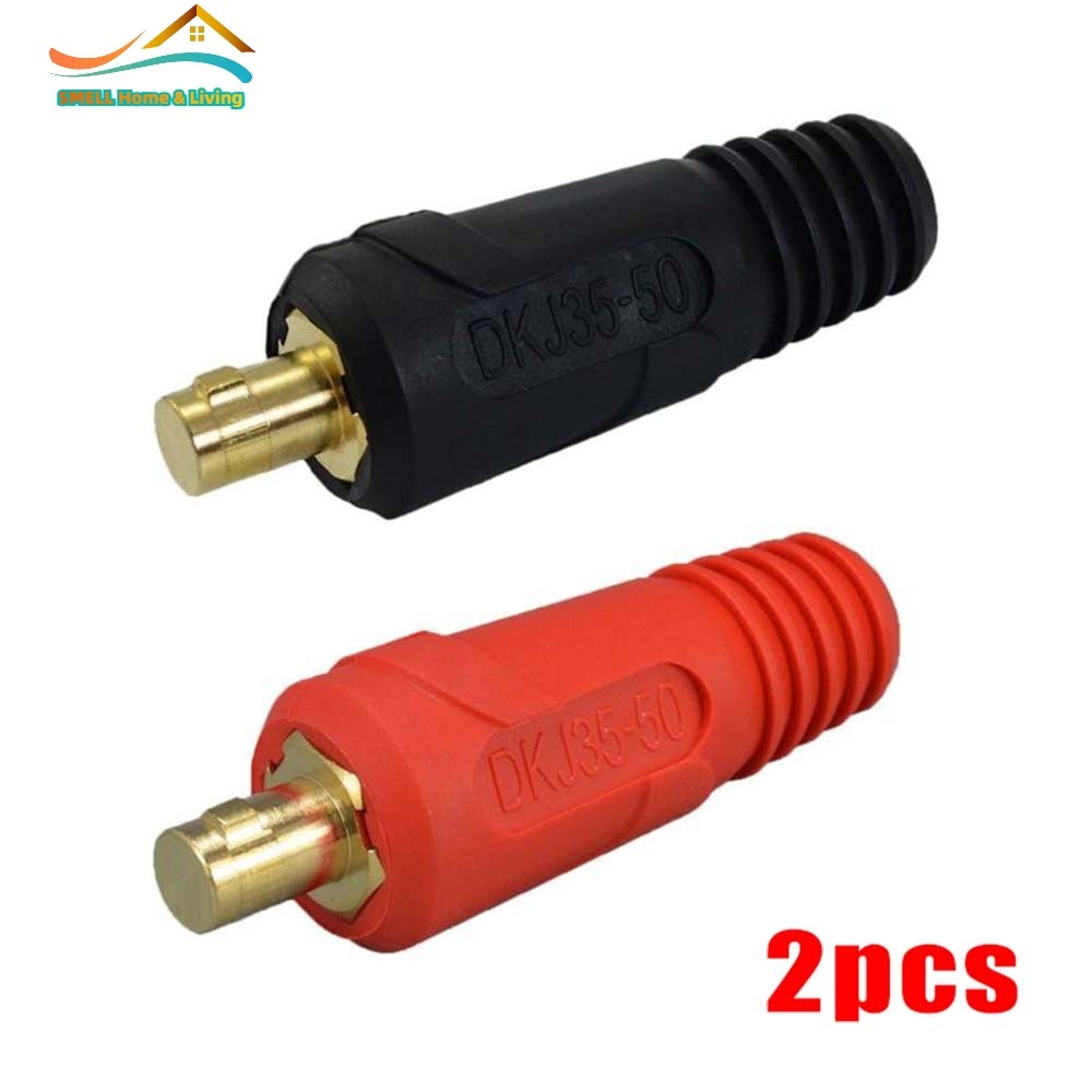 [Smellshi] Đầu nối bảng cáp hàn TIG DKJ35-50 315Amp Lắp nhanh 2 chiếc