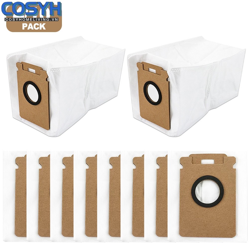 [COSYH] Túi đựng bụi Robot quét cho Roborock H50 Ultra H60 Hub Pro, Phụ kiện quét