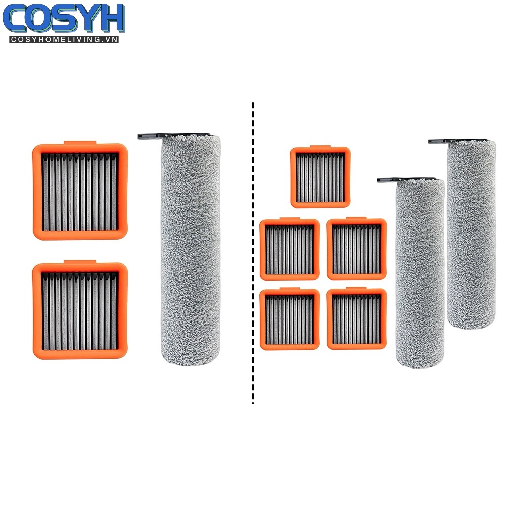 [COSYH] Thanh cọ con lăn Bộ lọc HEPA cho Uwant D5 / D5 Pro / D100 / A60 / V8 / V10