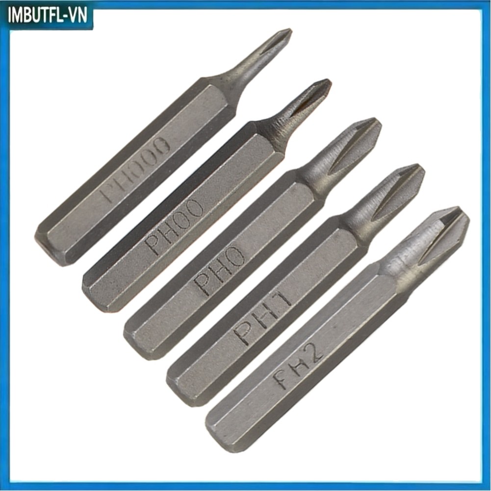 Mũi tuốc nơ vít chéo H4 × 28mm PH0000 PH000 PH00 PH0 PH1 PH2 Chân lục giác 4mm