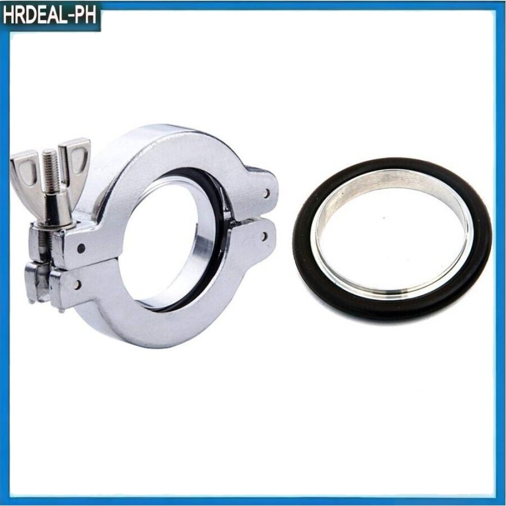 Bộ kẹp chân không bằng thép không gỉ 304 KF16 KF25 KF40 KF50 Giá đỡ cao su