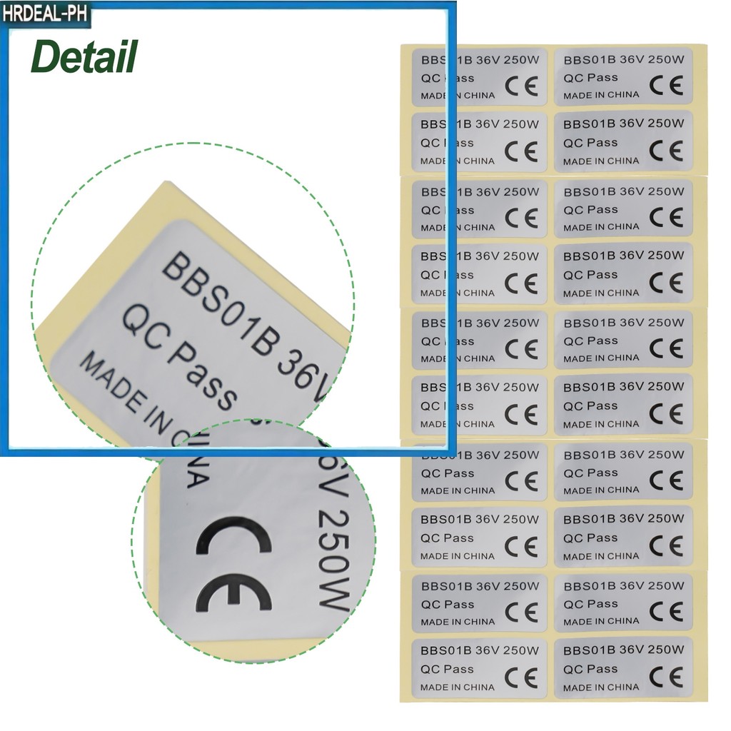 Nhãn dán xe đạp điện Ebike 20 chiếc cho BAFANG 36V 250W / 48V 750W 01 / HD