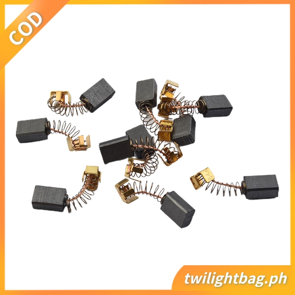 10 Chiếc Bàn Chải Carbon 5x8x12mm Cho Xe Điện Makita CB85 CB57 CB64 191627-8