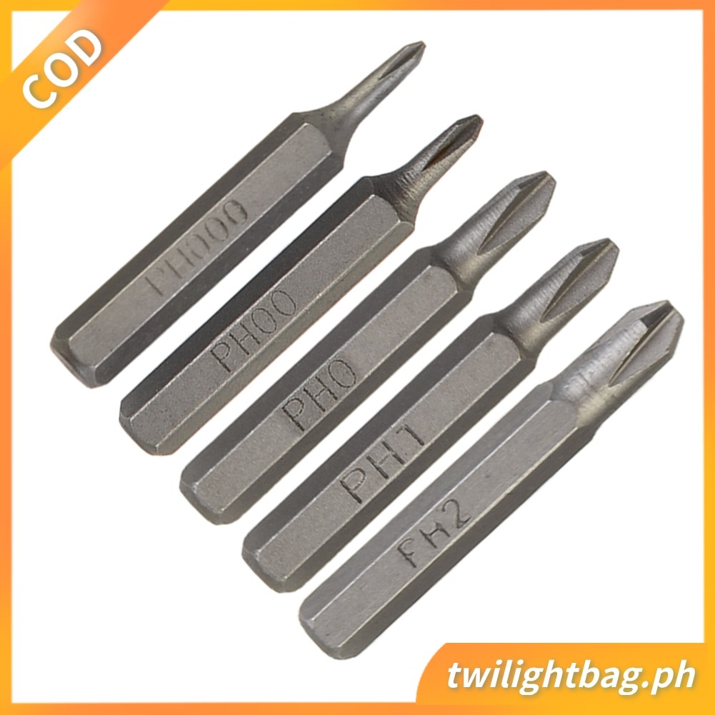 Mũi tuốc nơ vít chéo H4 × 28mm PH0000 PH000 PH00 PH0 PH1 PH2 4mm Chuôi lục giác