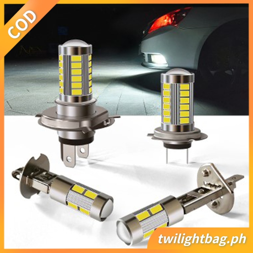 1 Chiếc Xe Máy LED Đèn Pha Ô Tô LED Sương Mù 33SMD H4 H7 H1 H3 Siêu Sáng