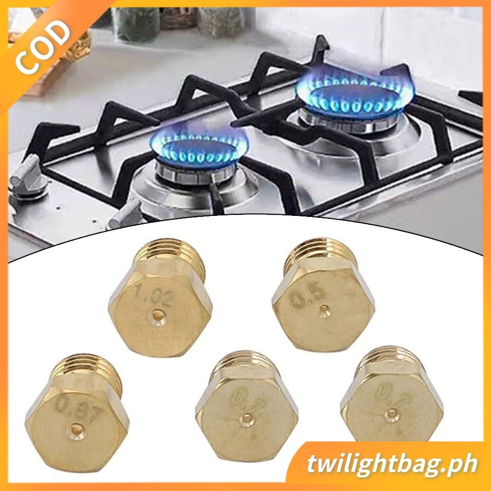 5 Chiếc LPG Gas Jet Set Đốt Gas Hob LPG Bộ Chuyển Đổi Vòi Phun Propane Injector