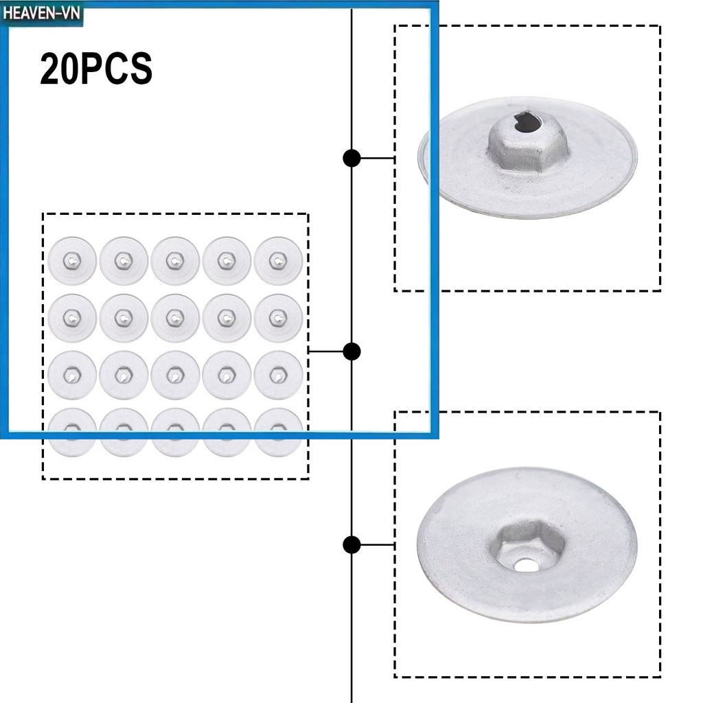 "❈ ❈" 20 Chiếc Đai Ốc Tấm Bảo Vệ Cho Xe BMW 1 3 5 6 7 8 Cho MINI Cho Land Rover