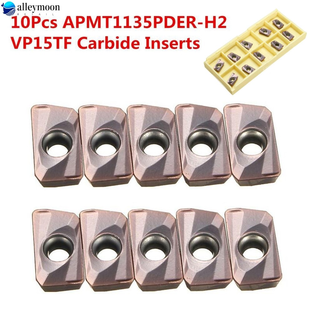 [rxi] 10 chiếc Chèn có thể lập chỉ mục APMT1135PDER-H2 VP15TF Carbide APKT1135 Bộ dụng cụ CNC