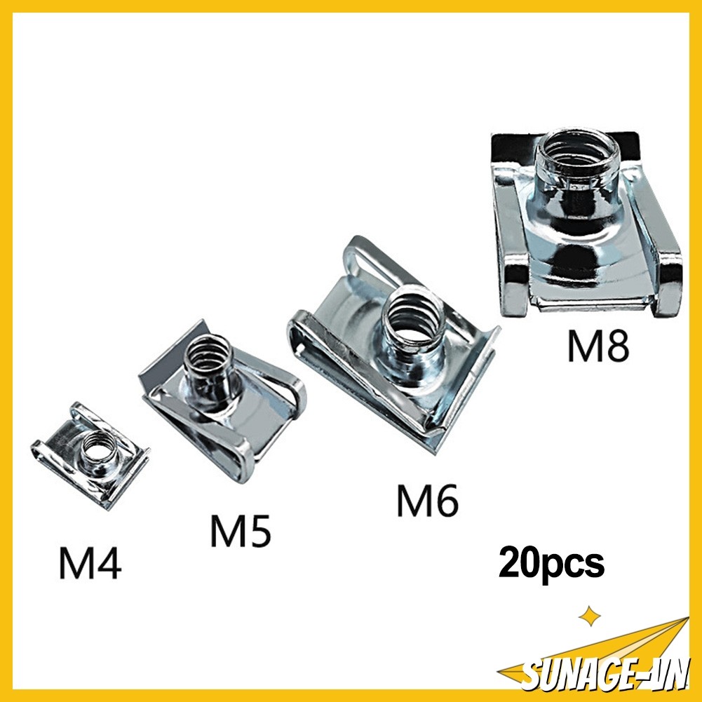 [SUNAGE] Chimney Nuts Spire Kẹp Lug Chốt tốc độ U Nuts Fixing Panel M4 M5 M6 M8