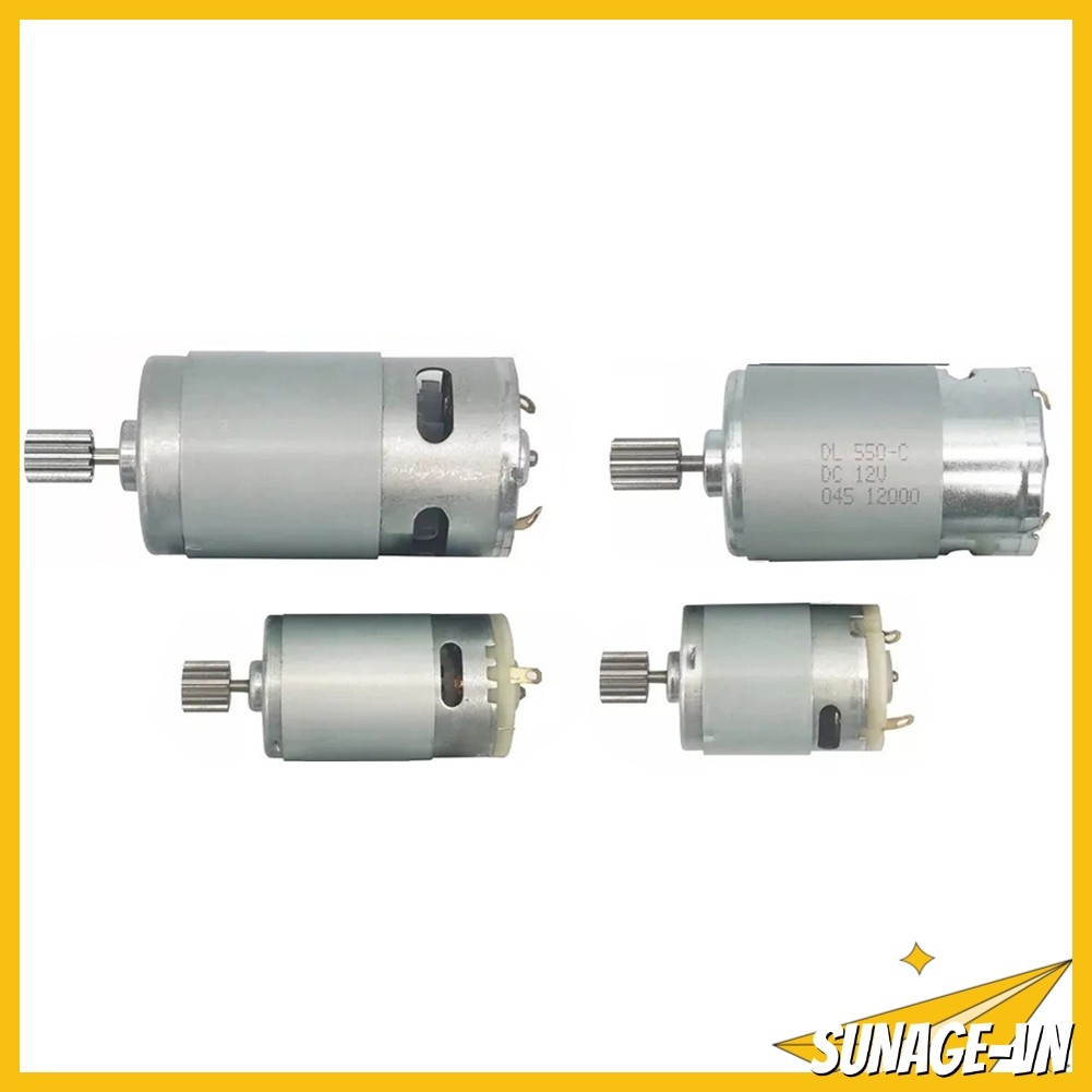 [SUNAGE] Động Cơ Cho Xe Điện 550 RS390 RS380 12V 6V DL555 24V 10 12 Răng