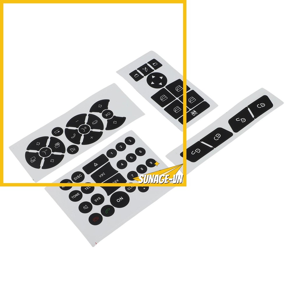 [SUNAGE] Dành Cho Xe Mercedes Cho GLK 2007-14 Vô Lăng AC Nút Sửa Chữa Đề Can Miếng Dán