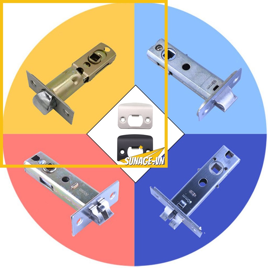 [SUNAGE] Lip Strike Plate Round Radius Corners Bảng nút loại D Bảng Gusset
