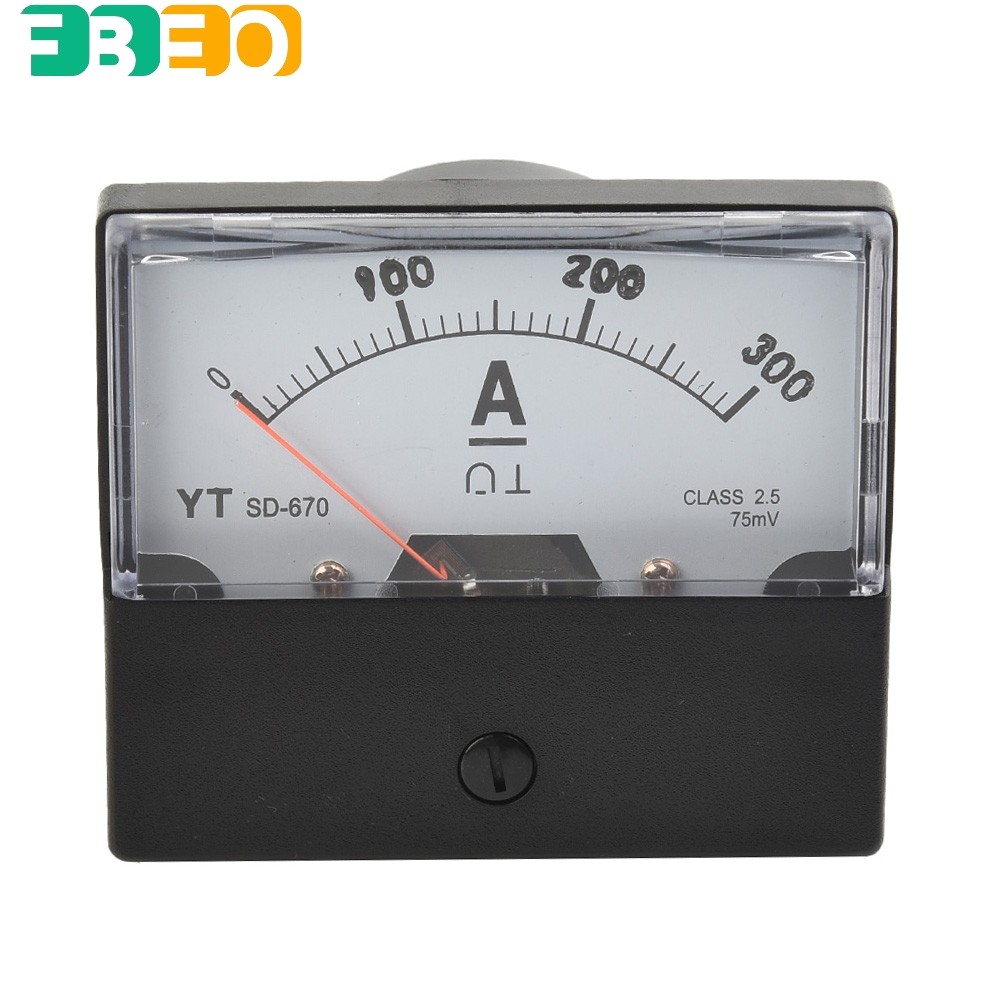 [FEBO] Đồng hồ đo Amp Analog DH-670 Ampe kế DC 0-200A / 300A / 75mV và Ampe bảng điều khiển Shunt