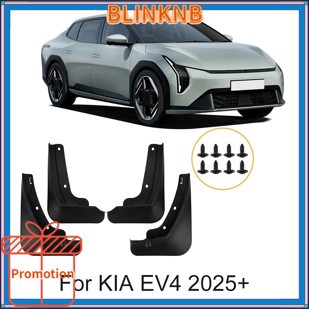 FENDER [BLINKNB] Tấm chắn bùn 4x Phù hợp cho KIA EV4 2025 + Tấm chắn bùn Tấm chắn bùn Tấm chắn bùn