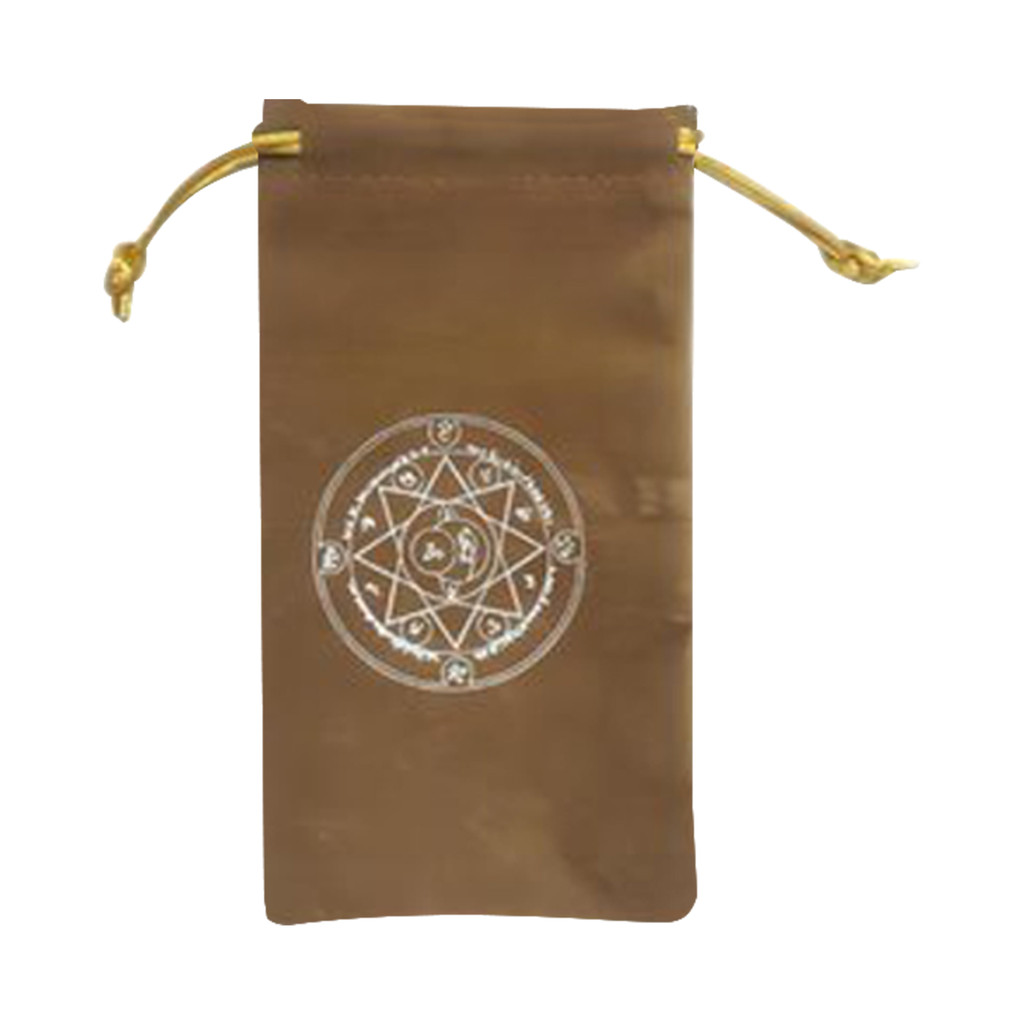 Túi Tarot, Túi đựng thẻ Oracle in hình ngôi sao mặt trăng, Túi đựng nhung có dây rút dành cho những 