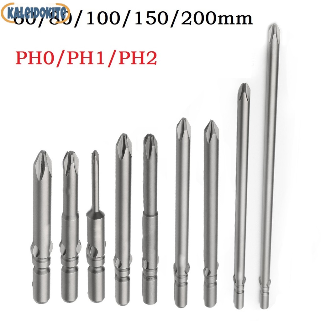 [KALN] 60-200mm PH0 PH1 PH2 802 Mũi tuốc nơ vít điện ImpactDriver