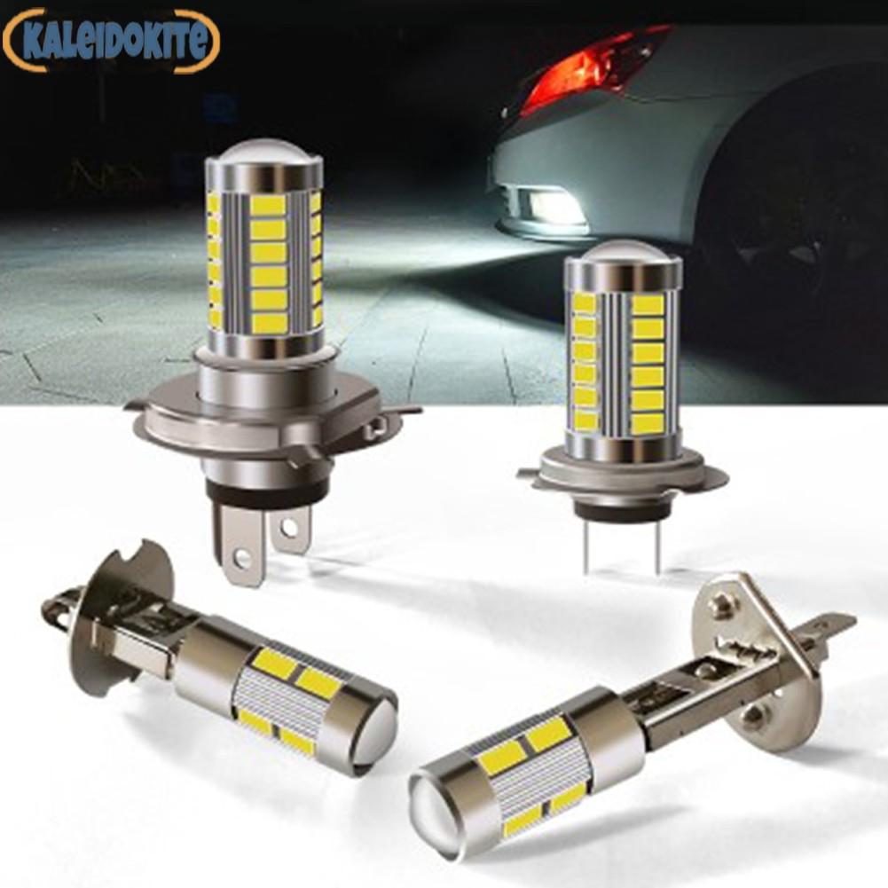 [KALN] 1 Đèn Pha LED Xe Máy Ô Tô Đèn Sương Mù LED 33SMD H4 H7 H1 H3 Siêu Sáng