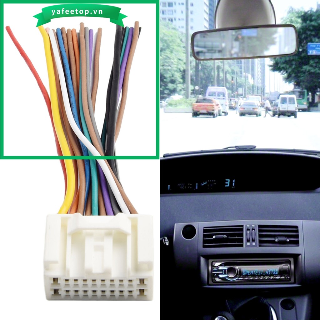 [TOP] Bộ chuyển đổi dây điện CD âm thanh vô tuyến ô tô cho Mitsubishi cho Toyota