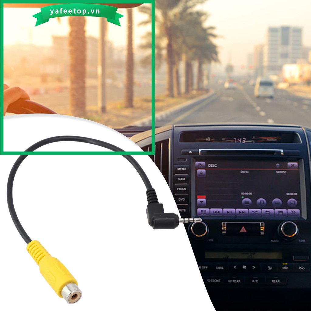 [TOP] Cáp chuyển đổi RCA sang 2,5mm AV Camera đỗ xe lùi phía sau ô tô sang DVR ô tô